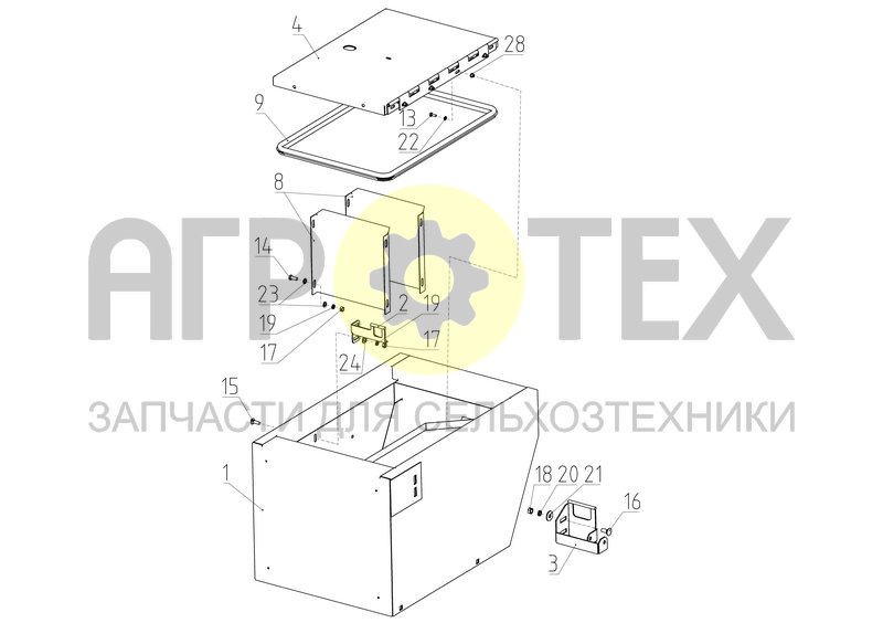 Ящик инструментальный (102.01.12.110) (№24 на схеме)